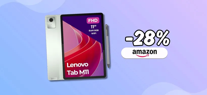 Meno di 180€ per il tablet perfetto: Lenovo Tab M11 con penna inclusa