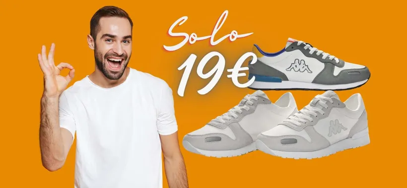 Sneakers Kappa: MERAVIGLIOSE scarpe unisex a PREZZO FOLLE, circa 19€