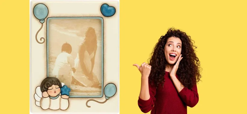 Imperdibile offerta THUN: Portafoto Bimbo con Angelo a prezzo speciale!