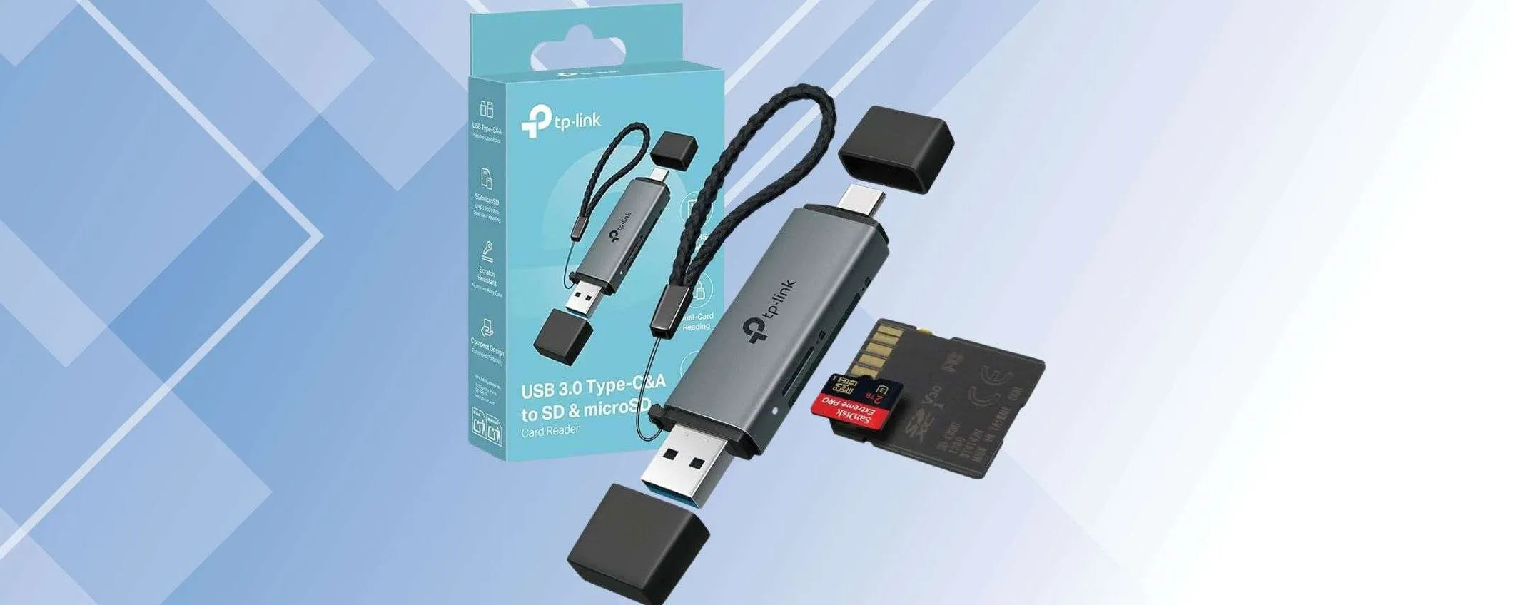 TP-Link UA430D a soli 9,99€: il lettore di schede SD e microSD che ti salva le foto