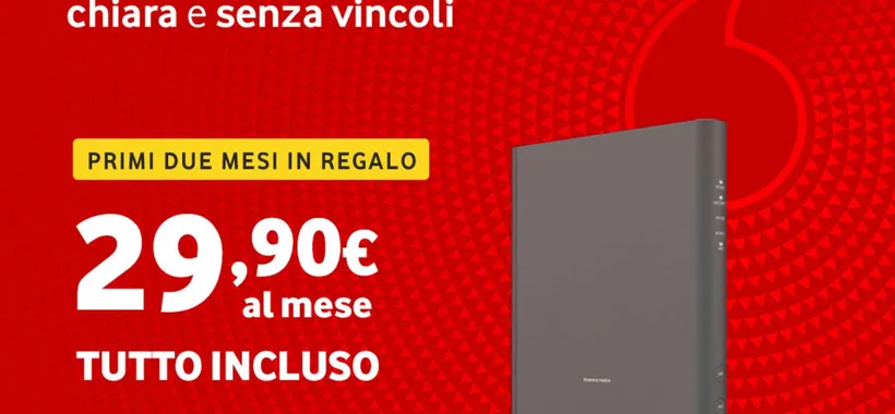 Vodafone: 2 mesi di Fibra in regalo, ecco come
