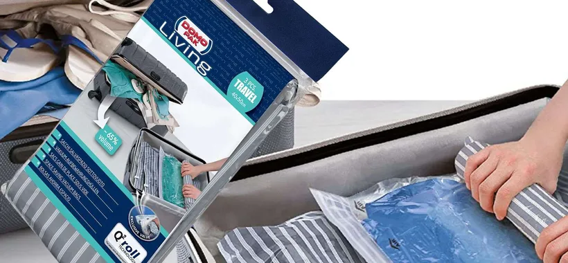 Fino al 65% di spazio in più in valigia con questa GENIALATA a 3€