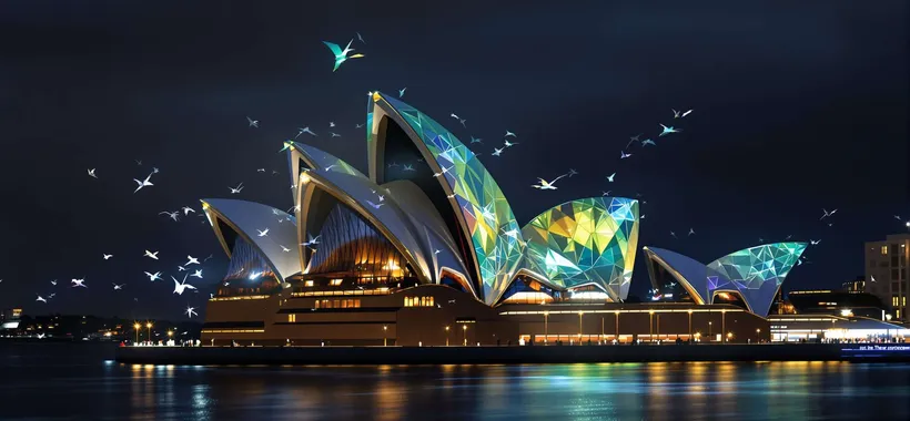 Apple e Sydney Opera House: arte digitale proiettata sull’icona australiana