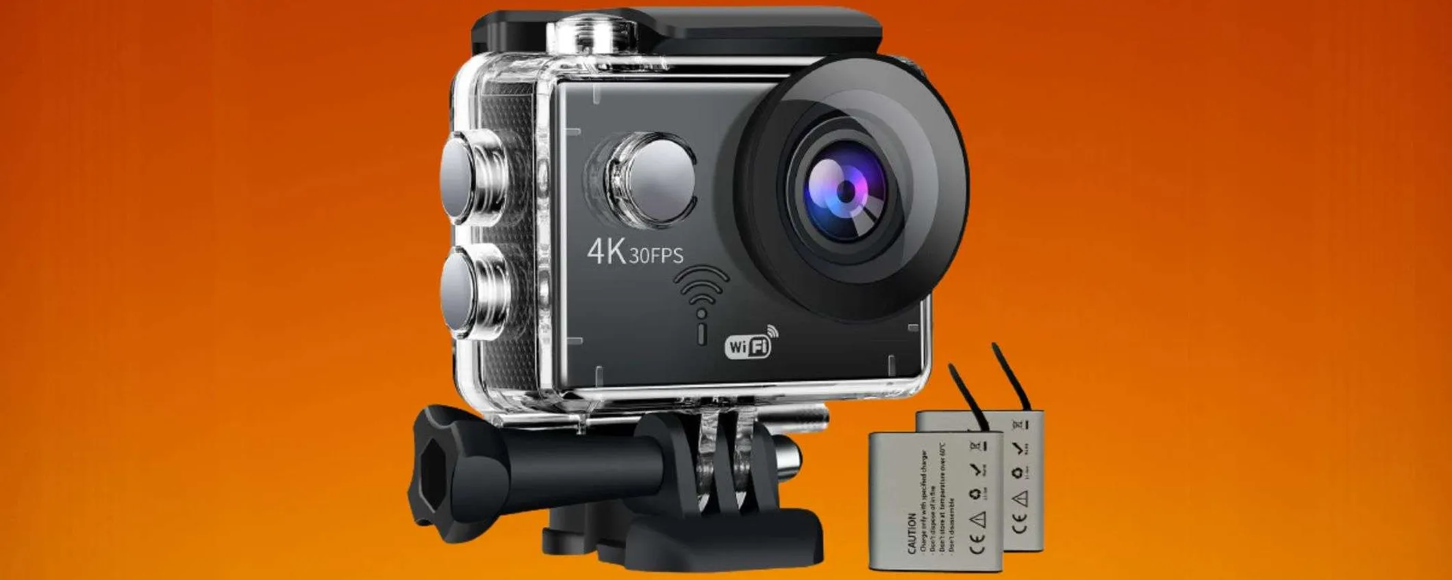 Action Cam 4K in super offerta: il prezzo crolla a meno di 30€