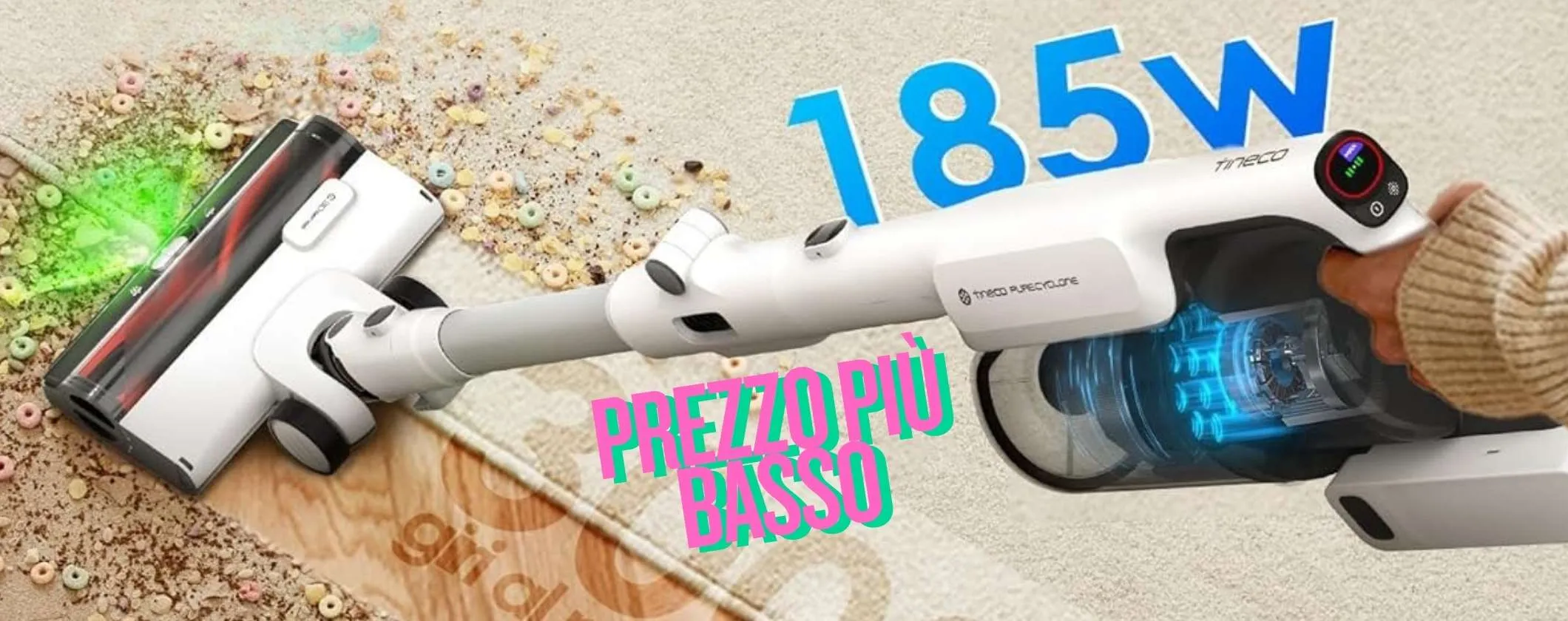 La potentissima scopa elettrica Tineco PURE ONE A50S Plus al prezzo più basso