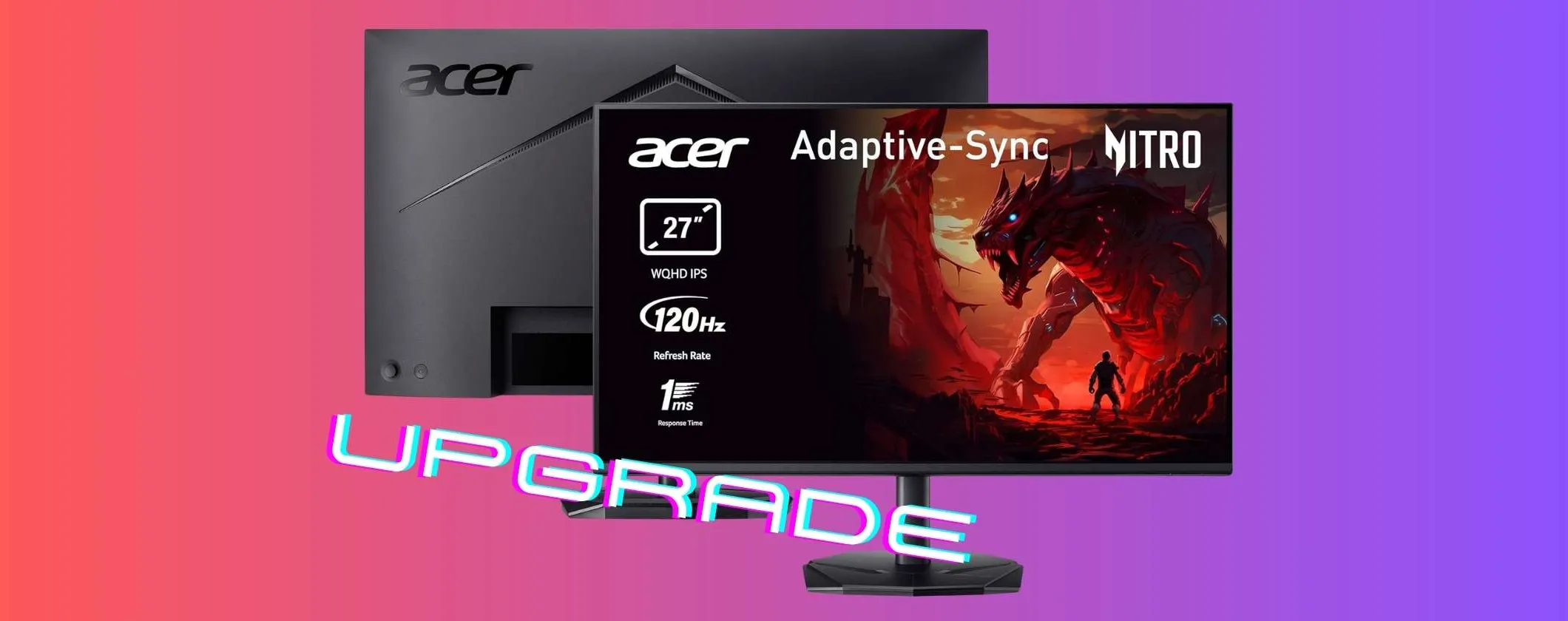 Vinci le partite a mani basse con il monitor da gaming acer Nitro da 27