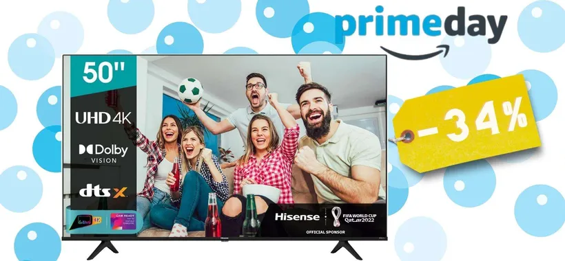 Hisense: Smart TV da 50 pollici SPETTACOLARE a prezzo WOW