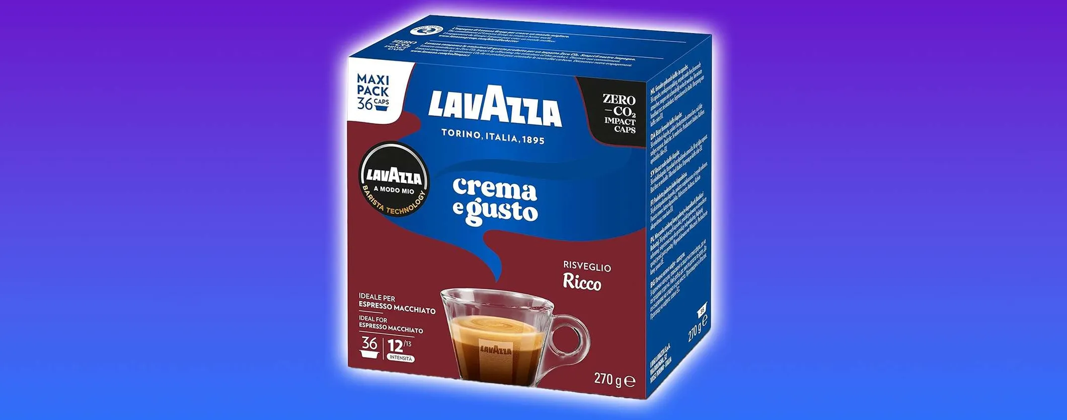 Scorta di caffè Lavazza: 180 cialde A Modo Mio a soli 19 centesimi l'una