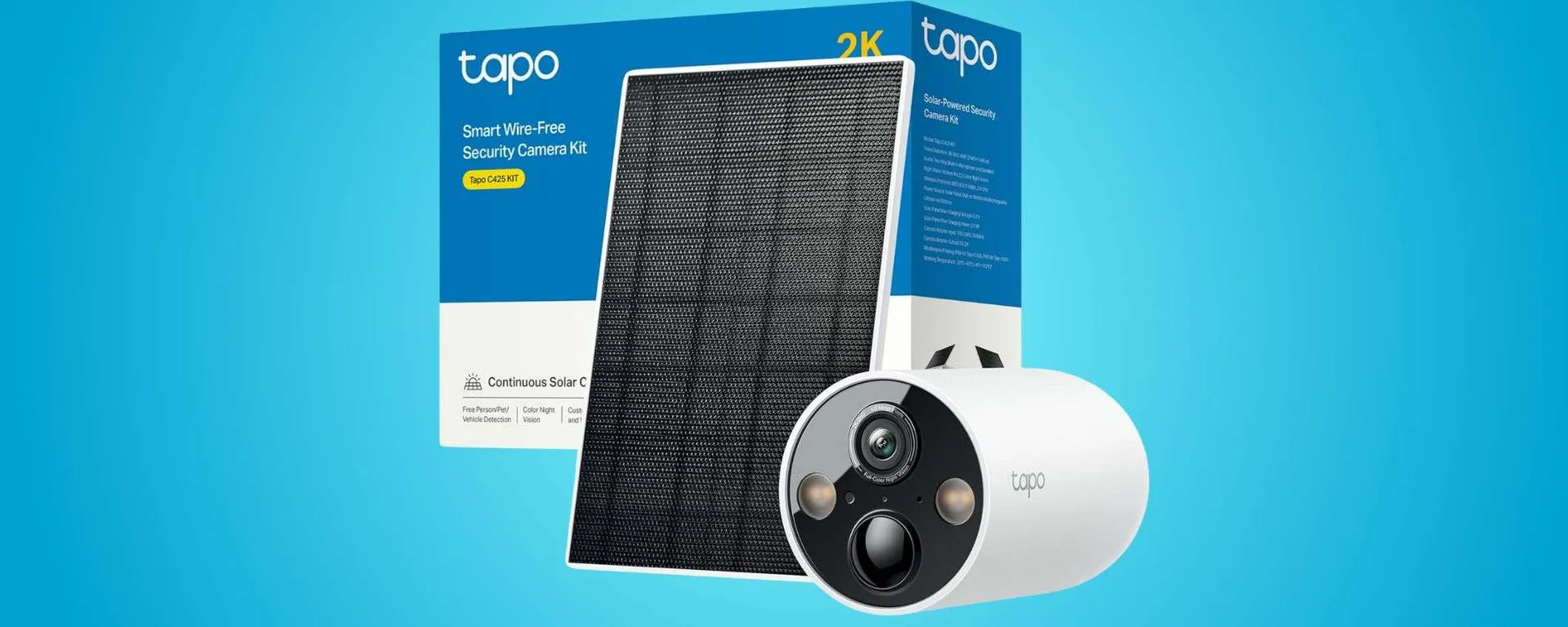 Tapo C425 KIT: telecamera Wi-Fi con alimentazione solare a meno di 90€