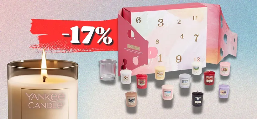 Yankee Candle: 12 giorni di candele Votive con un set SPAZIALE (-17%)