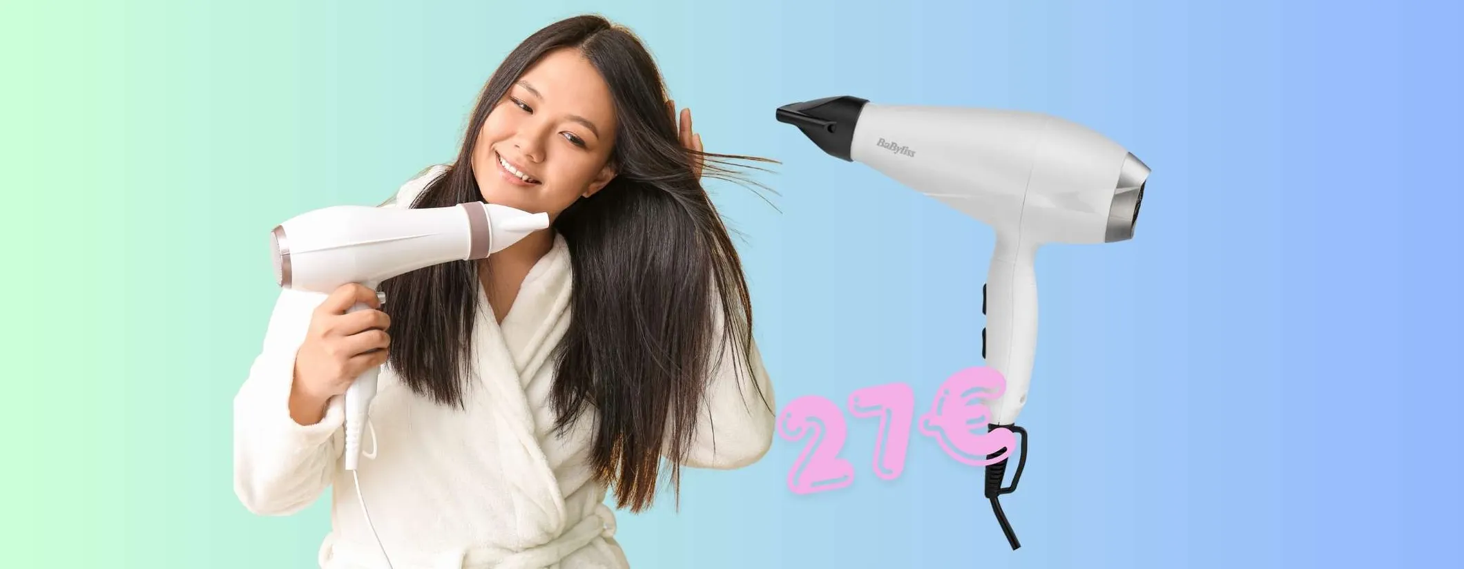 BaByliss: Phon professionale per asciugatura ultra-rapida a soli 27€