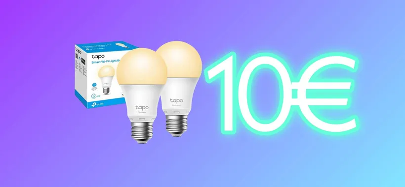 2 Lampadine Intelligenti Tapo a soli 10€ su Amazon con il -45%