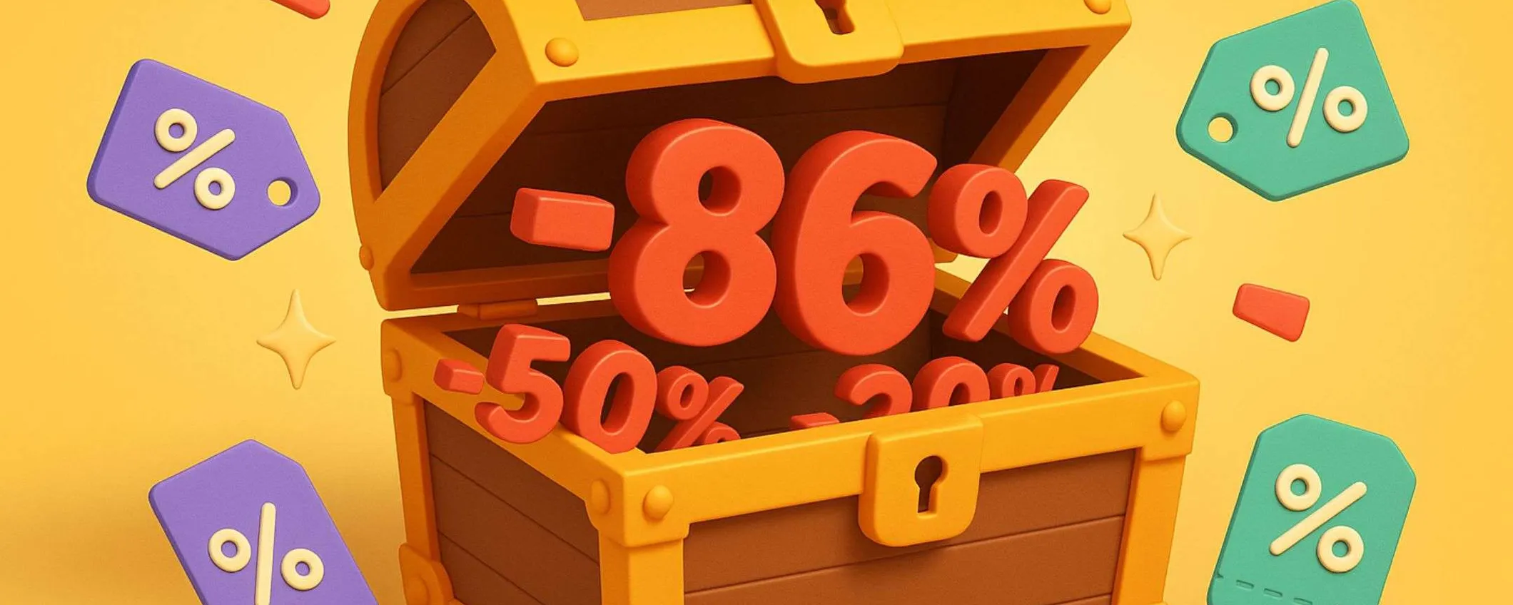 Amazon SPALANCA il forziere degli sconti: tutto da 15,99€ a 40€ (fino a -86%)