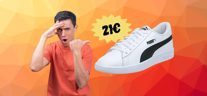 PUMA Smash V2 L al 60% su Amazon: un AFFARE pazzesco