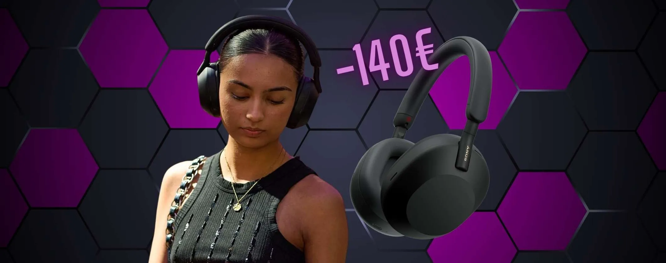 Sony WH-1000XM5SA: cuffioni wireless di qualità PREMIUM a 140€ in MENO