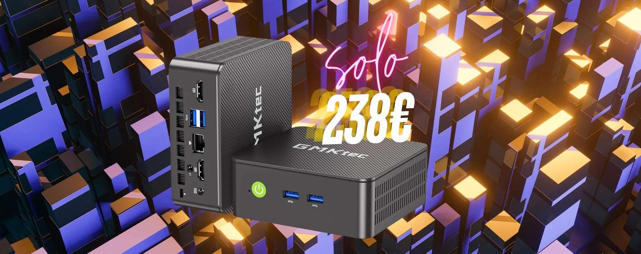 Potente Mini PC con Intel Core i3 (16/256GB) oggi in offerta bomba
