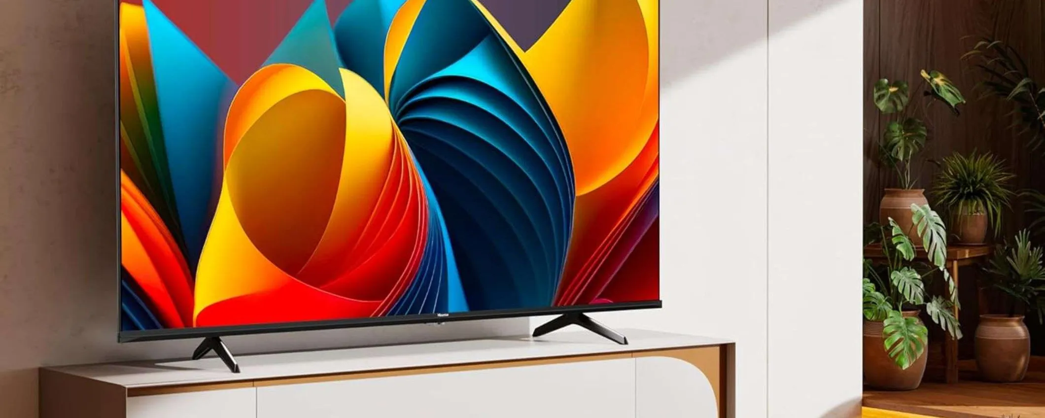 La smart TV Hisense QLED 4K da 55