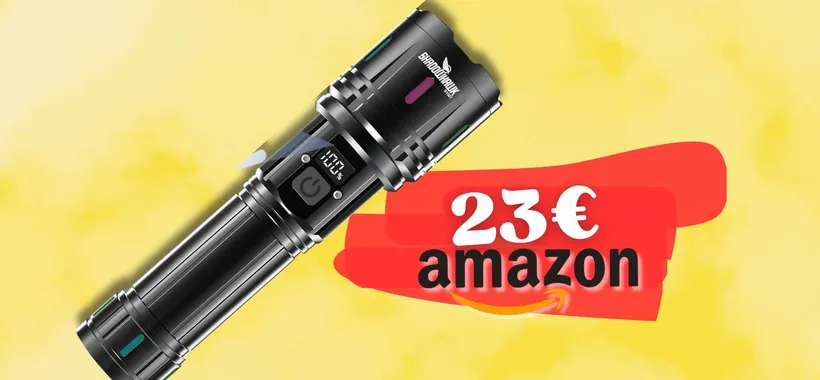 FARO di luce nel buio assoluto: torcia LED ricaricabile e impermeabile
