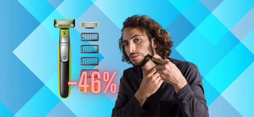 Philips OneBlade al 46% in MENO su Amazon: ora è tuo a soli 36€