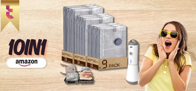 Cambio stagione NON TI TEMO con il kit Sottovuoto definitivo (28€)