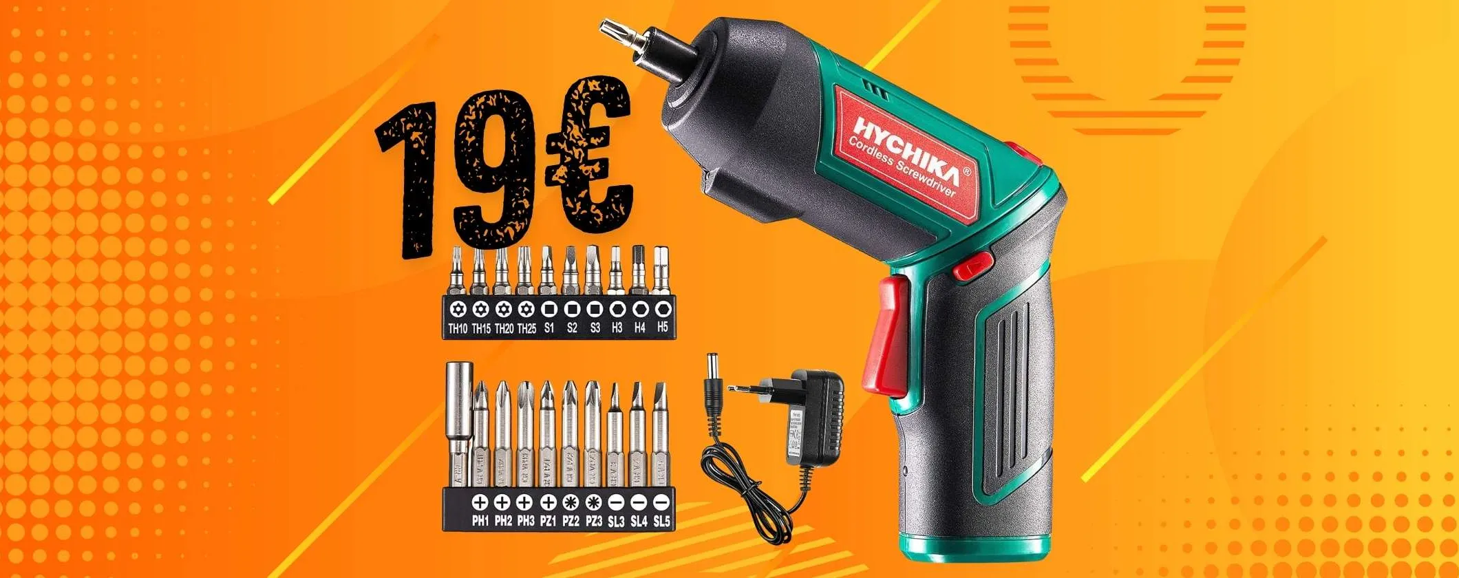 Avvitatore elettrico super compatto con accessori a soli 19€ su Amazon