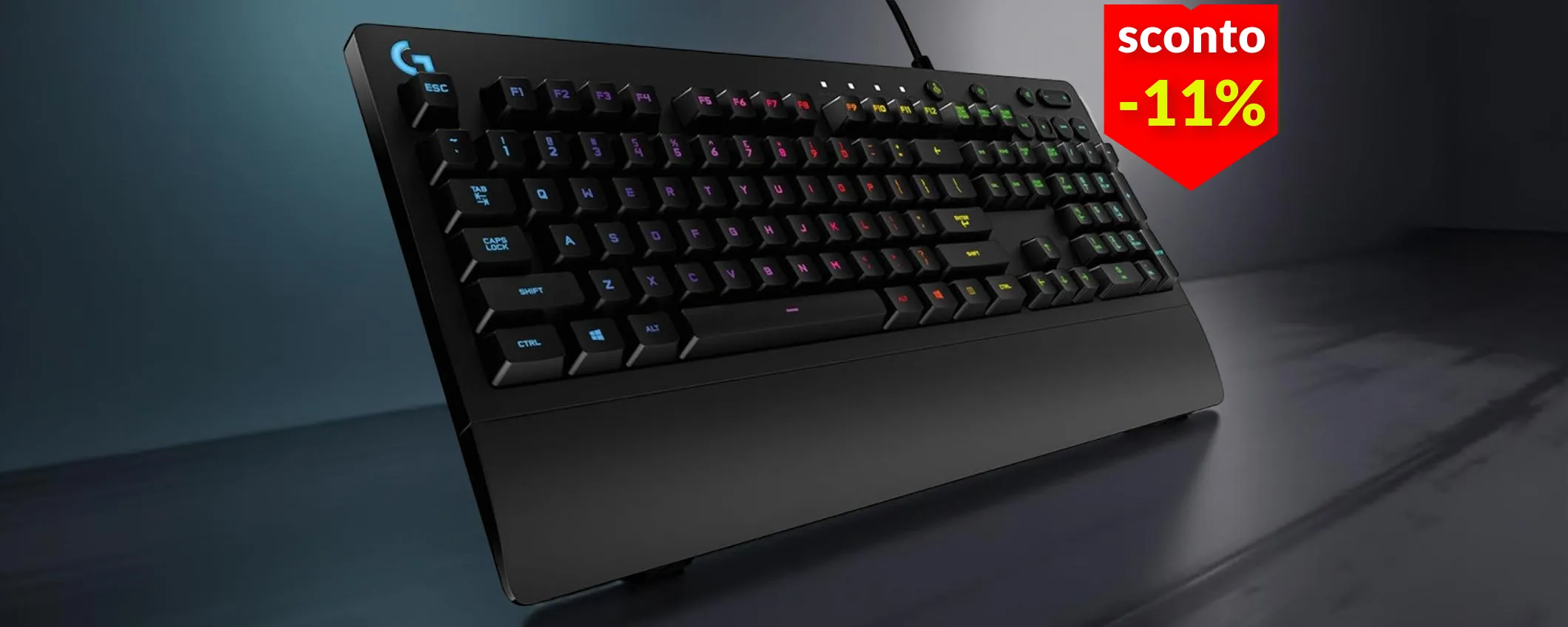 Minimo storico per la tastiera gaming Logitech: a 39€ non trovi di meglio