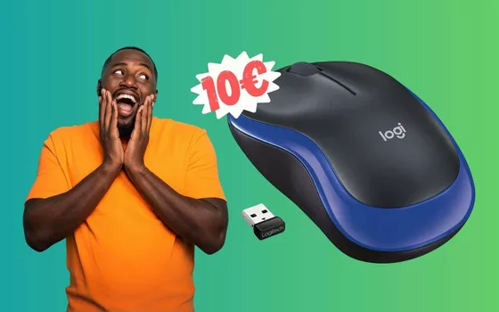 Torna in mouse wireless più ECONOMICO: Logitech M185 è tuo a 10€