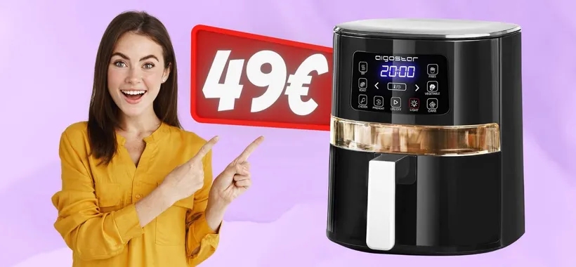 Friggitrice ad aria 7 in 1 con cestello da 4L al PREZZO BOMBA di 49€