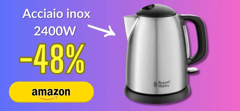 The e noodles istantanei con il Bollitore Elettrico, ora con sconto 48%