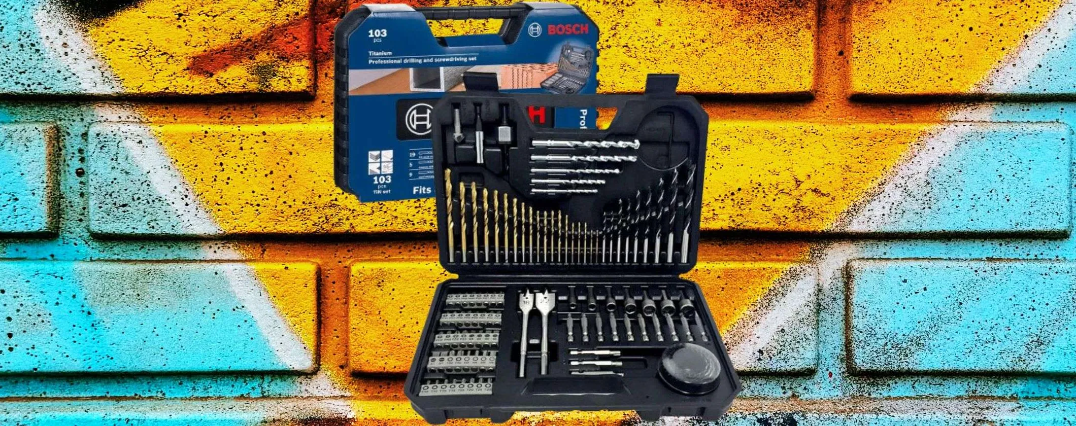 Bosch sconto GROSSO: l'eccellente kit 103 in 1 precipita a 17,99€ (-40%)