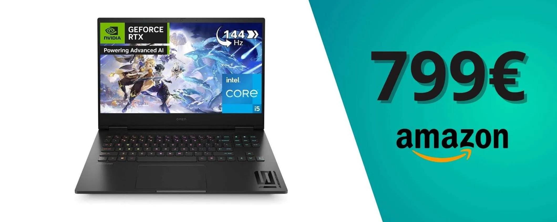 Prestazioni formidabili: il prezzo dell'HP Omen 16 scende sotto gli 800€ (Amazon)