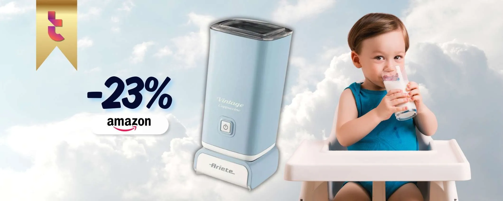 Cappuccinatore Vintage per nuvole di latte al mattino, sconto del 23%