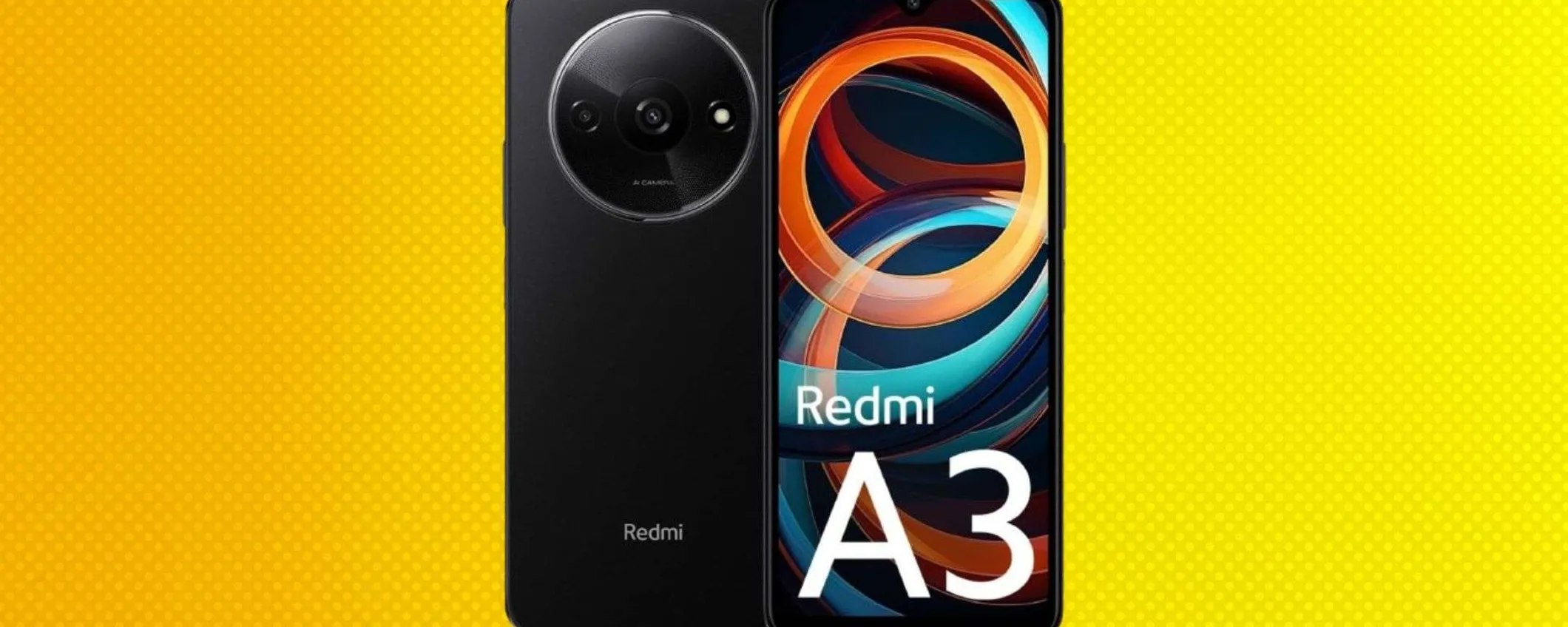 Sconto folle, il prezzo del Redmi A3 crolla ad appena 84€: va preso subito
