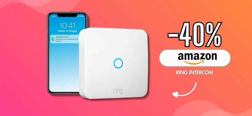 OCCASIONE Ring Intercom, il citofono diventa smart con sconto del 40%