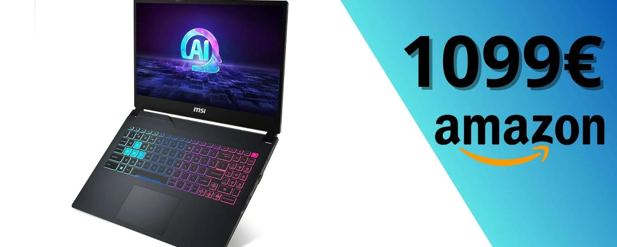 MSI Cyborg 15 AI, tuo a soli 1099€: RTX 4060, 16GB di RAM e un SUPER schermo