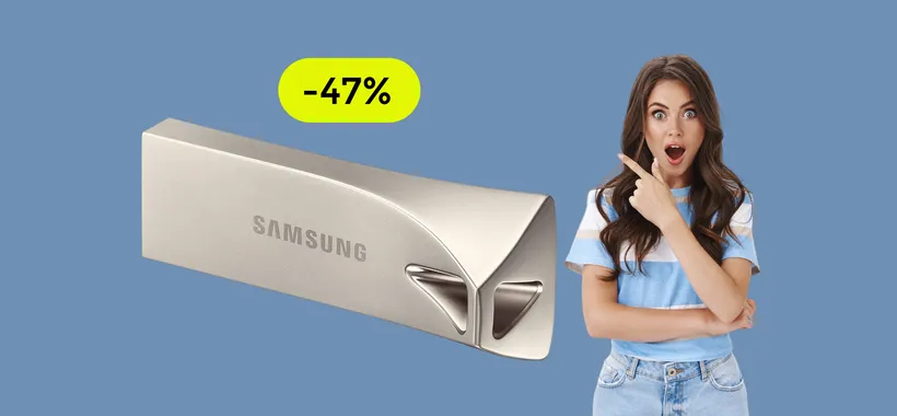 Chiavetta USB 64GB a quasi METÀ PREZZO: la porti a casa con 14€