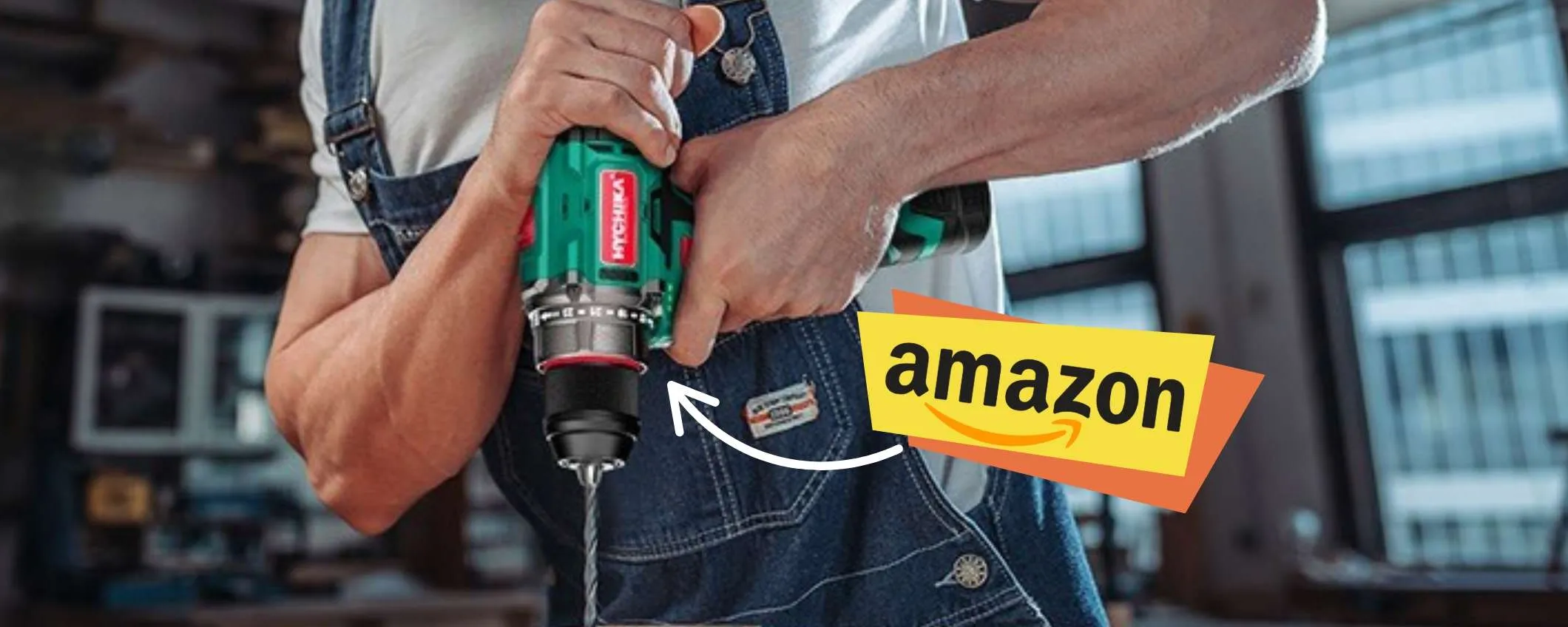 Trapano avvitatore a batteria con 53 accessori inclusi a un ottimo prezzo
