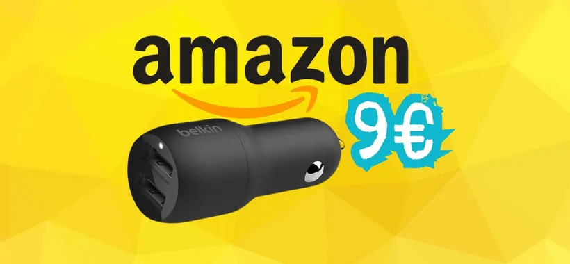 Caricatore USB da auto con due uscite super veloci a soli 9€