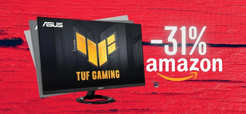 ASUS TUF Gaming: monitor da 23,8" FHD IPS con risposta di 1ms (-31%)