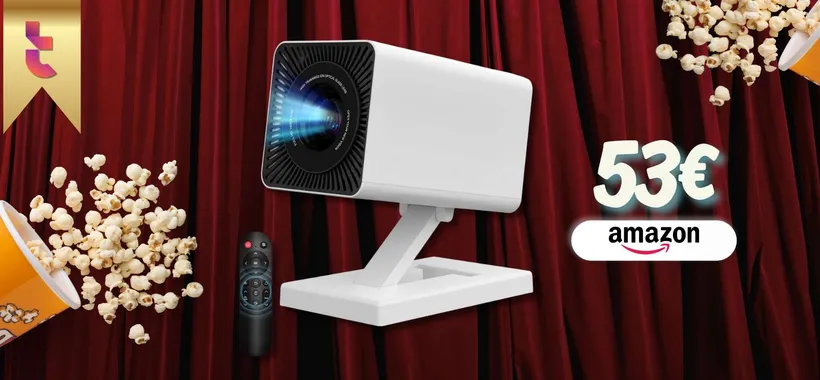 Mini proiettore trasforma la sala in un CINEMA, 53€ e app integrate