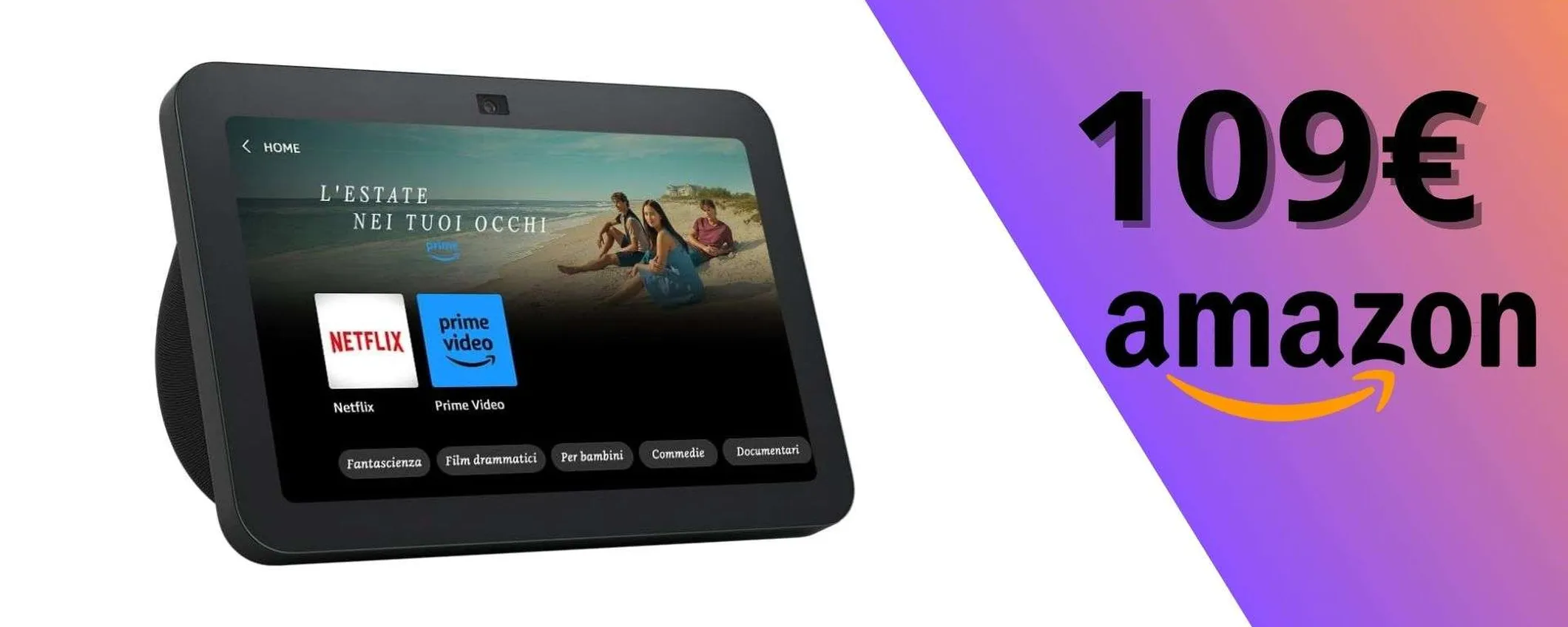 Echo Show 8 (Ultimo modello), il prezzo è giusto: oggi risparmi il 36%