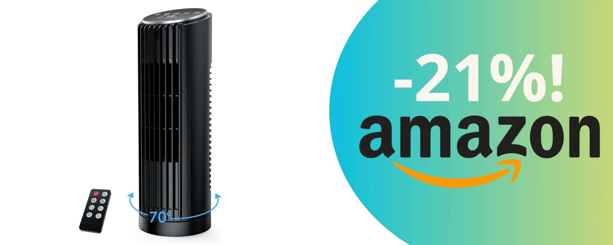Il ventilatore a torre ultra silenzioso che ti cambierà la vita: il prezzo in super sconto!
