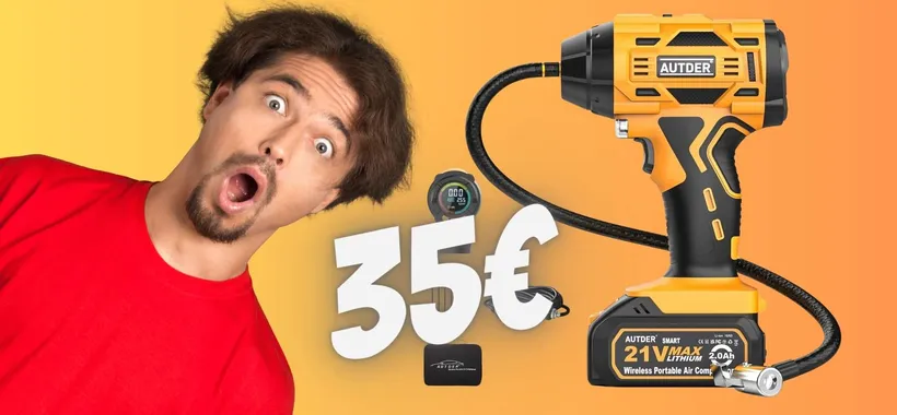 DOPPIO SCONTO su questo compressore portatile che puoi avere a 35€