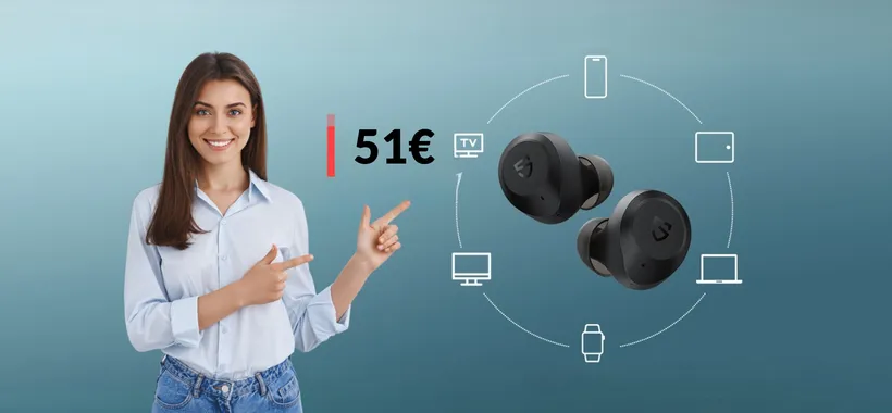Con questi auricolari ti godi 30 ORE di musica (DOPPIO sconto)