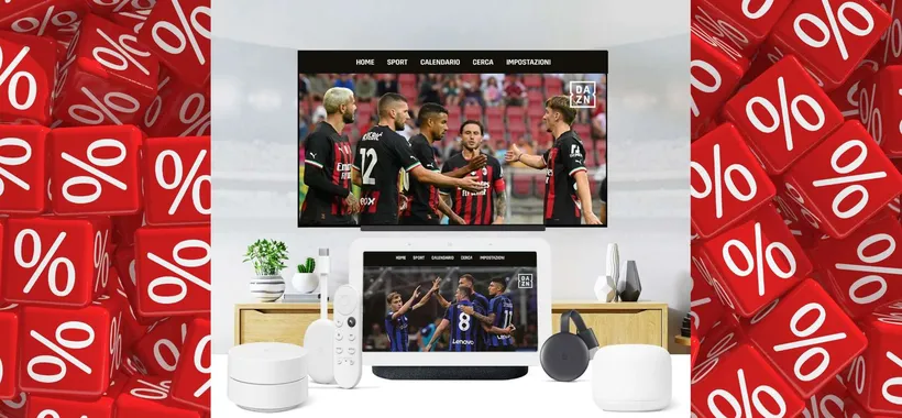 Volantino Unieuro: acquista un prodotto Google e ottieni DAZN gratis