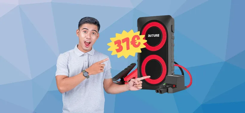 Booster per avviamento batteria dell'auto a 37€ con il COUPON
