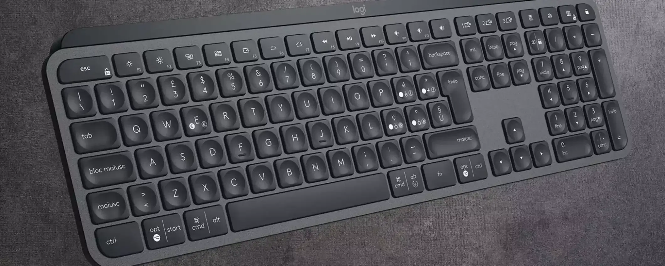 Logitech MX Keys in sconto SHOCK su Amazon: la REGINA delle tastiere (-39%)