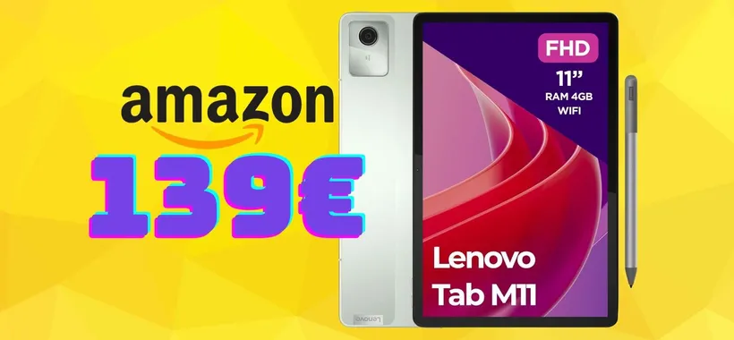 Lenovo Tab M11 con Tab Pen inclusa: economico e versatile, il meglio a questo prezzo