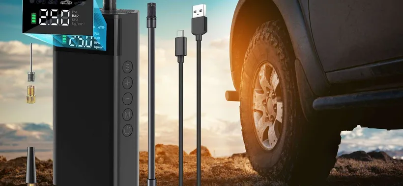 Compressore portatile 3 in 1 a metà prezzo su Amazon: da prendere al volo (24€)