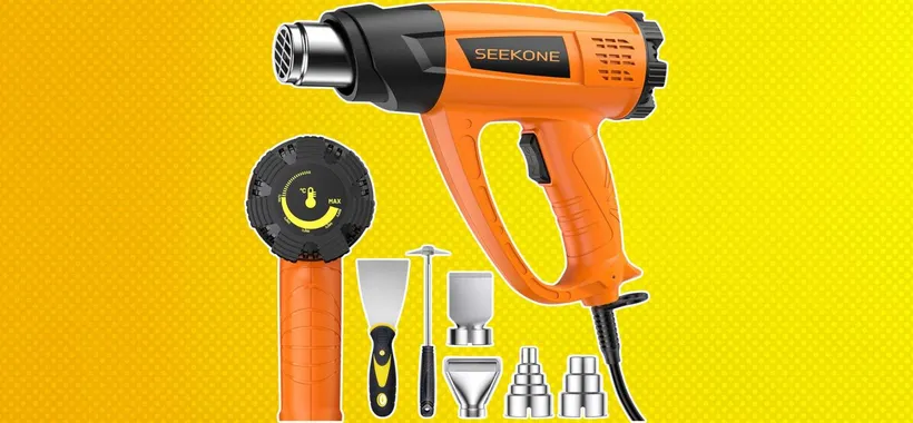 Pistola termica in offerta Amazon con 7 accessori inclusi a un SUPER PREZZO